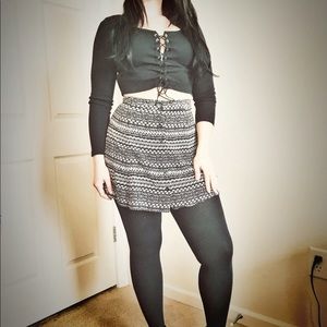 Cute tribal mini skirt